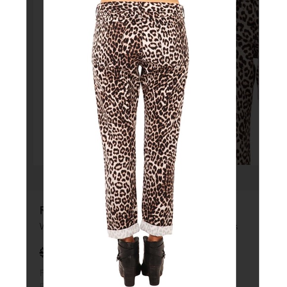NWT rag & bone leopard print boyfriend jeans 24 - Picture 3 of 8